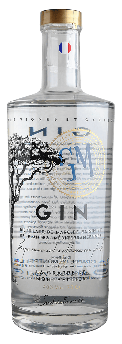 GIN La Grappe de Montpellier - au Marc de raisins et plantes méditerranéennes